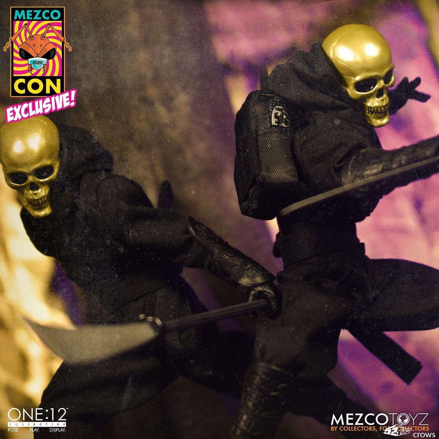 8505円 【人気商品】 最終価格Mezco ONE:12 Gold Skull Ninja 一部欠品